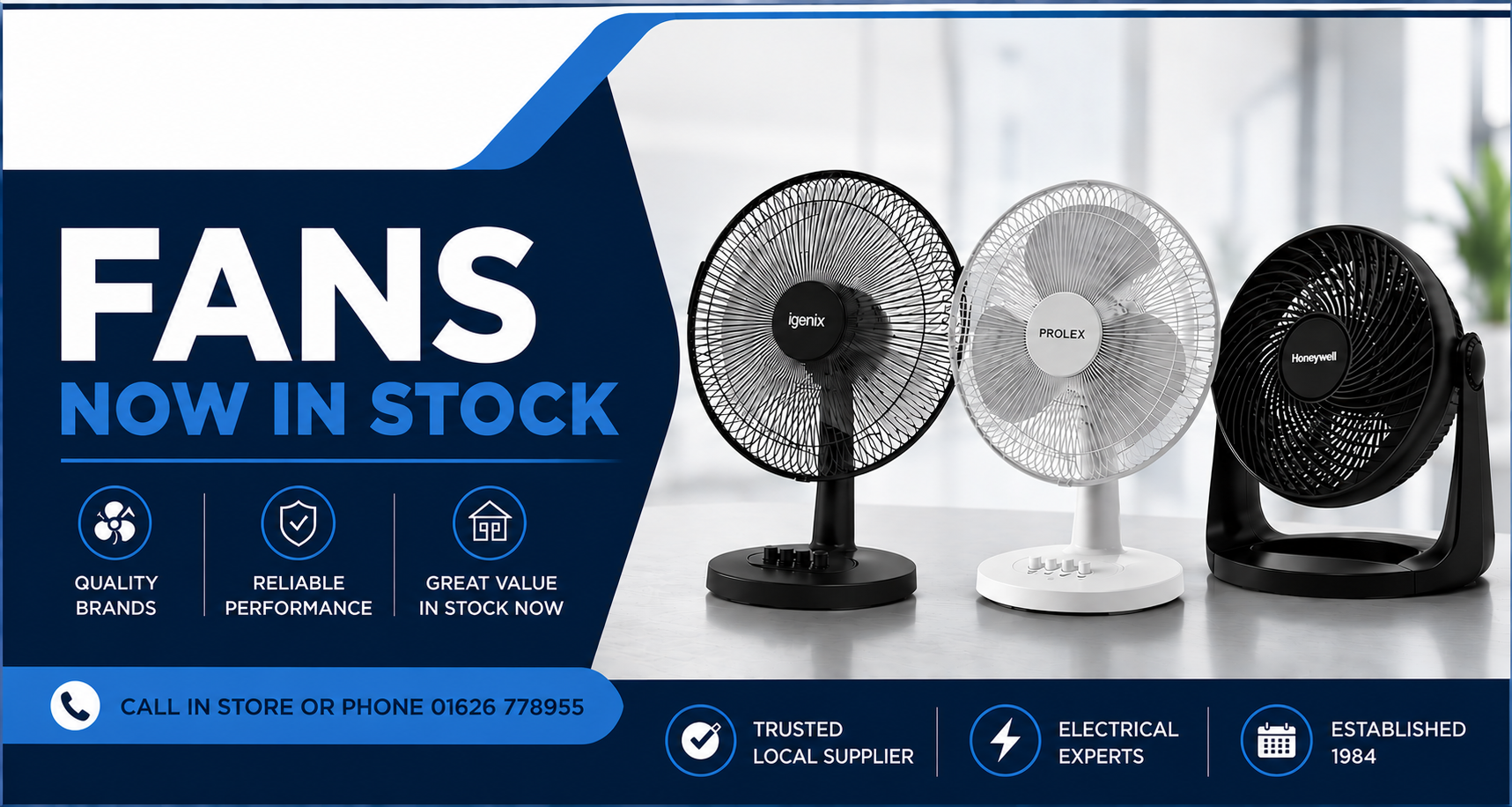 Fans now in stock image